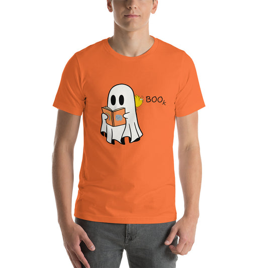 Boo Book Halloween Special Unisex t-shirt (black font)