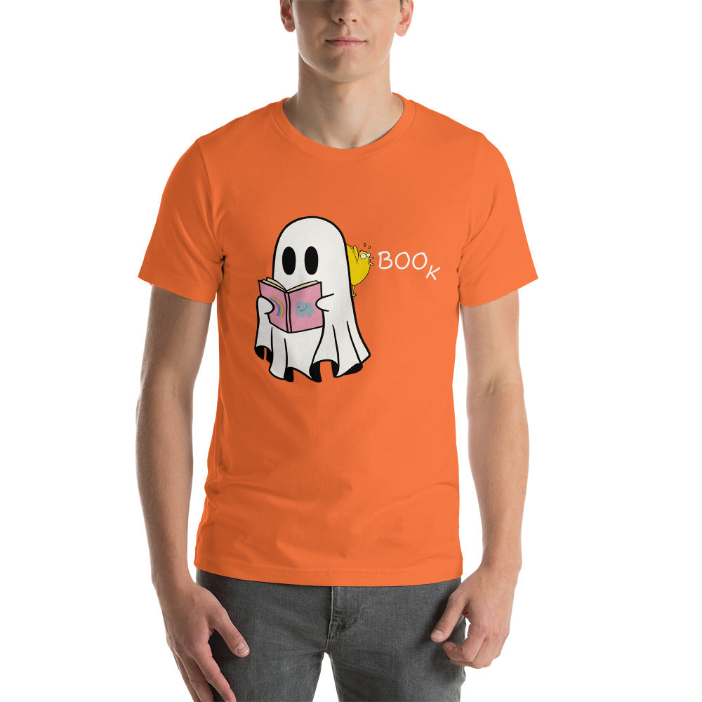 Boo Book Halloween Special Unisex t-shirt (medium/large graphic w/white font)