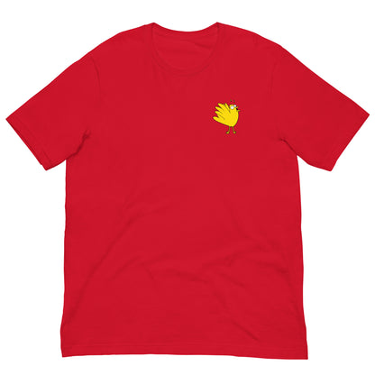 A Flocking Wise Bird Unisex t-shirt (yellow logo)