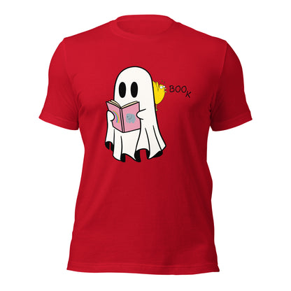 Halloween Special Boo Book Unisex t-shirt (large graphic w/black font)