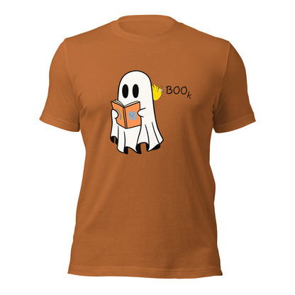 Boo Book Halloween Special Unisex t-shirt (black font)