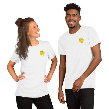 A Flocking Wise Bird Unisex t-shirt (yellow logo)