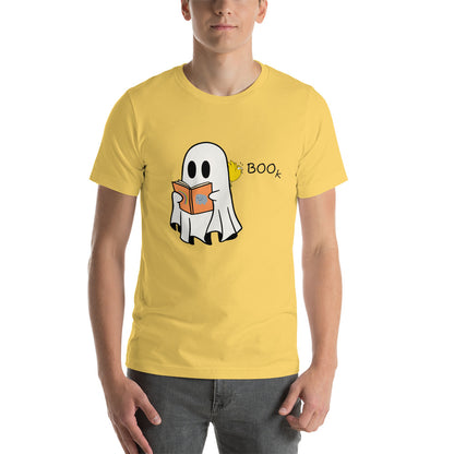 Boo Book Halloween Special Unisex t-shirt (black font)