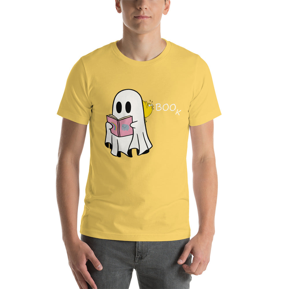 Boo Book Halloween Special Unisex t-shirt (medium/large graphic w/white font)