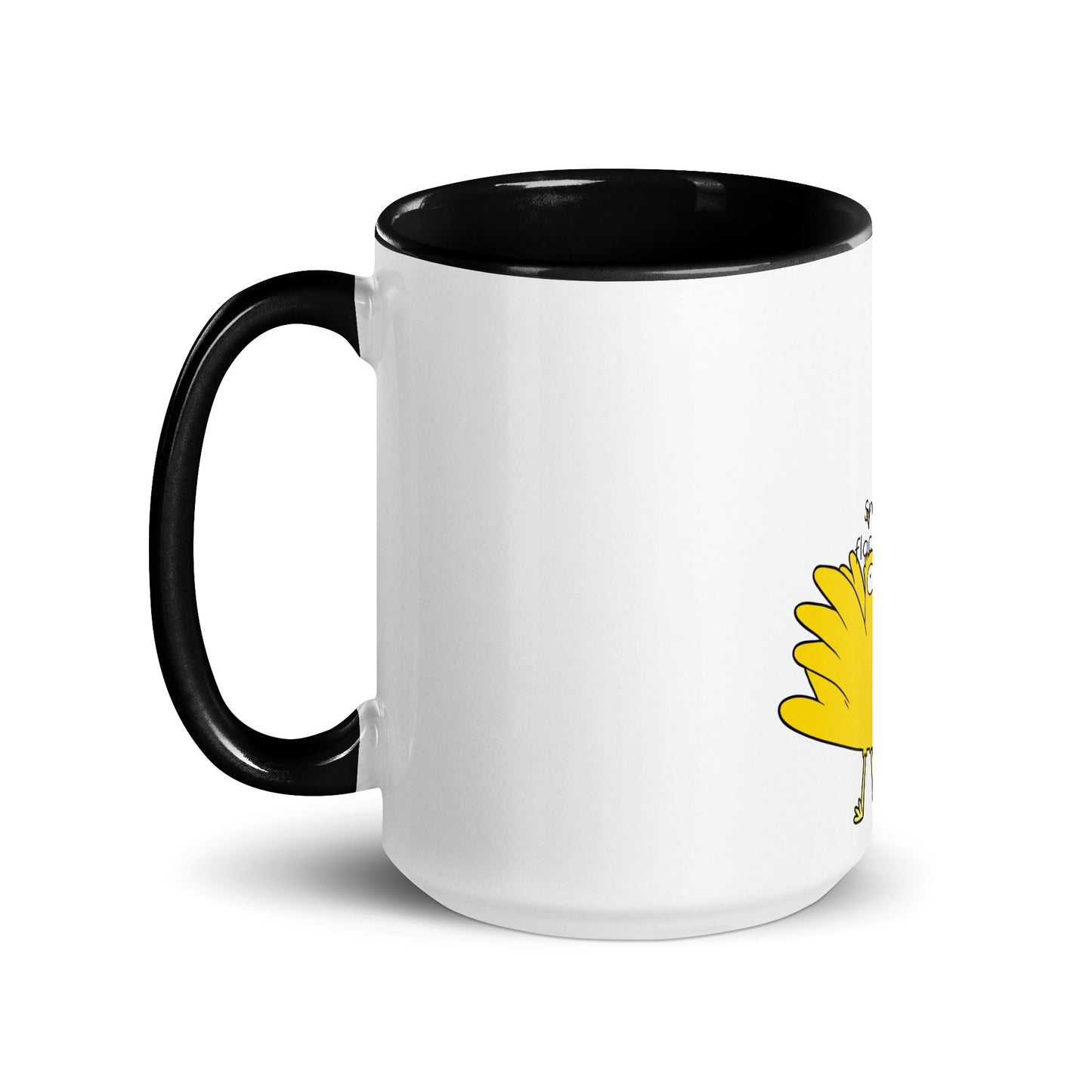 Snap the flock out of it Mug with Color Inside