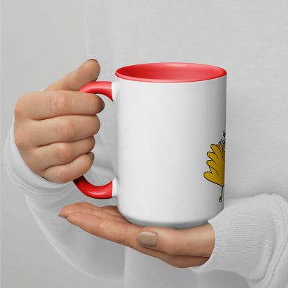 Snap the flock out of it! Mug with Color Inside