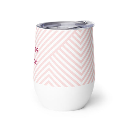 Mom's Juice Wine tumbler (pink pattern)