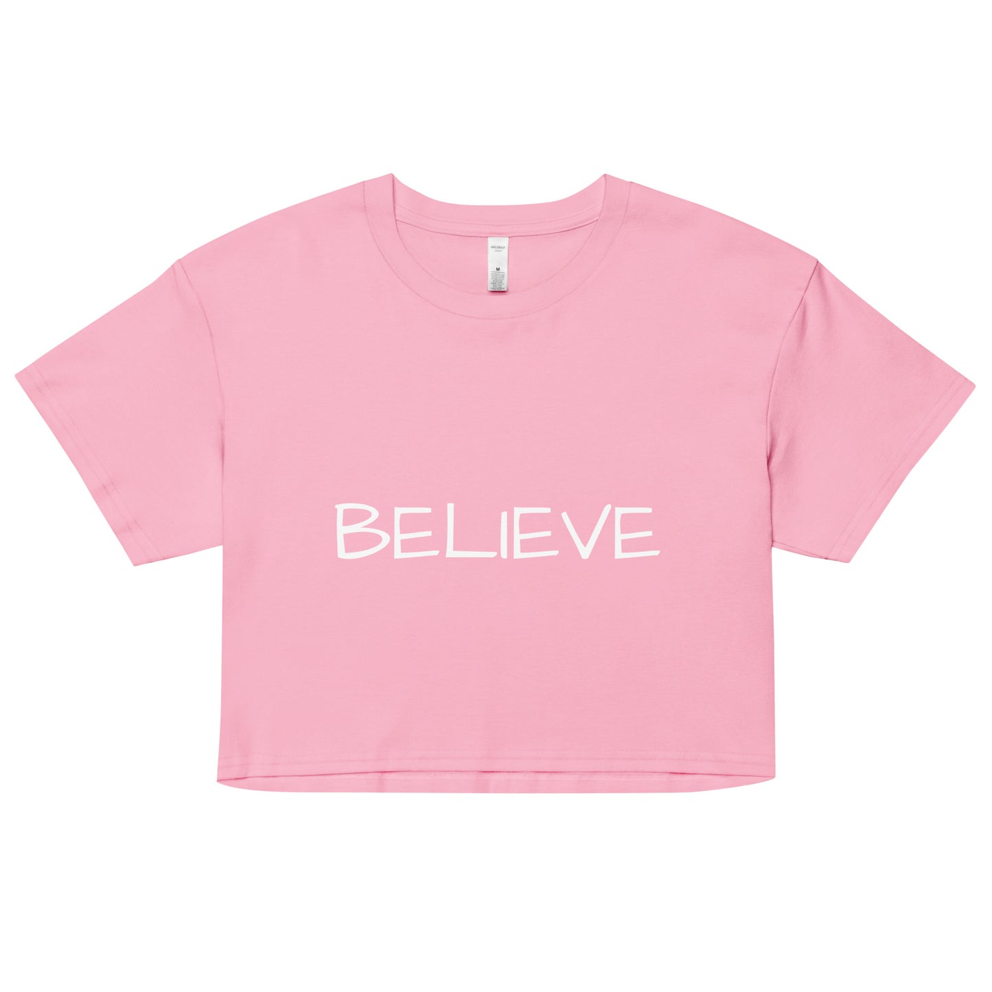 Women’s Believe crop top