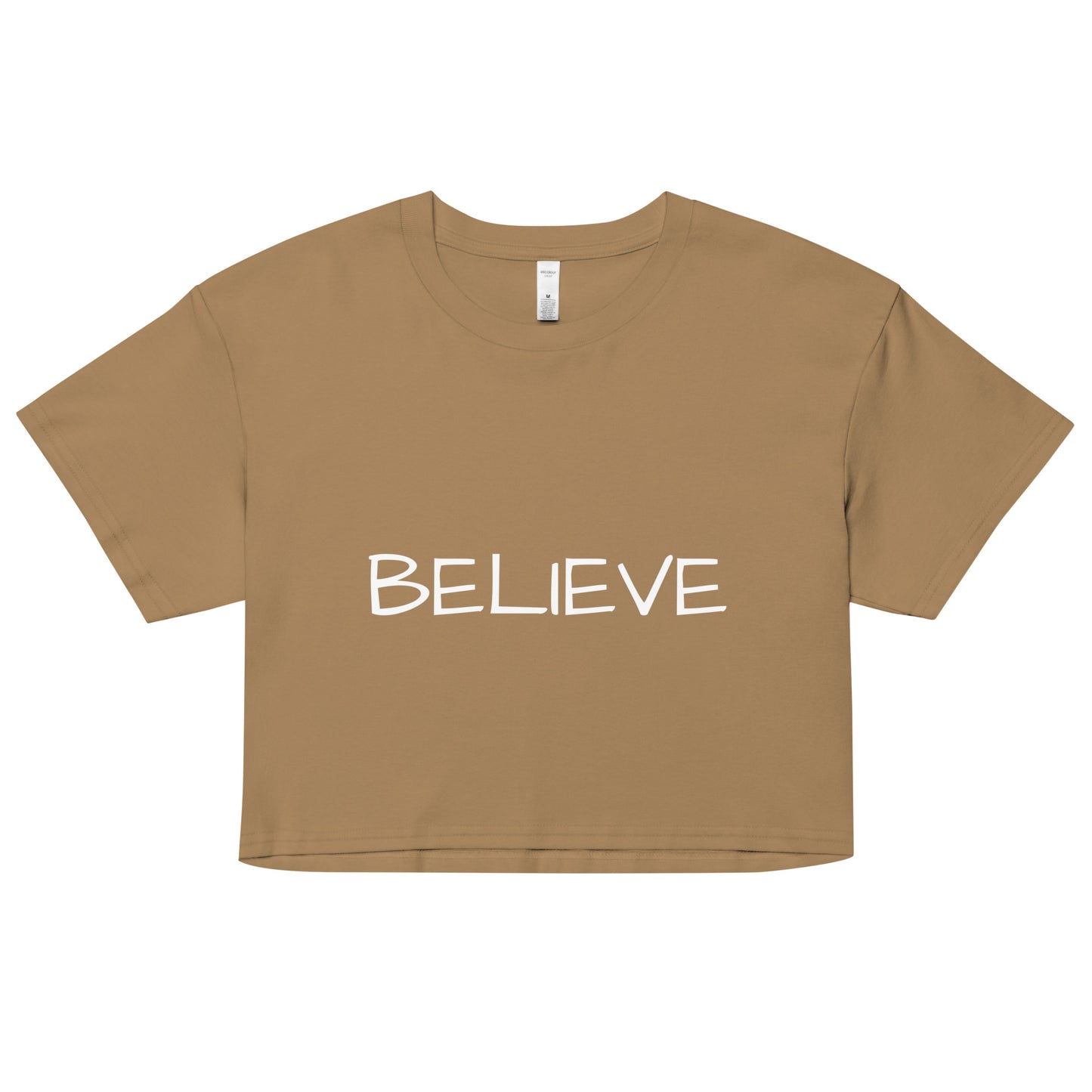 Women’s Believe crop top