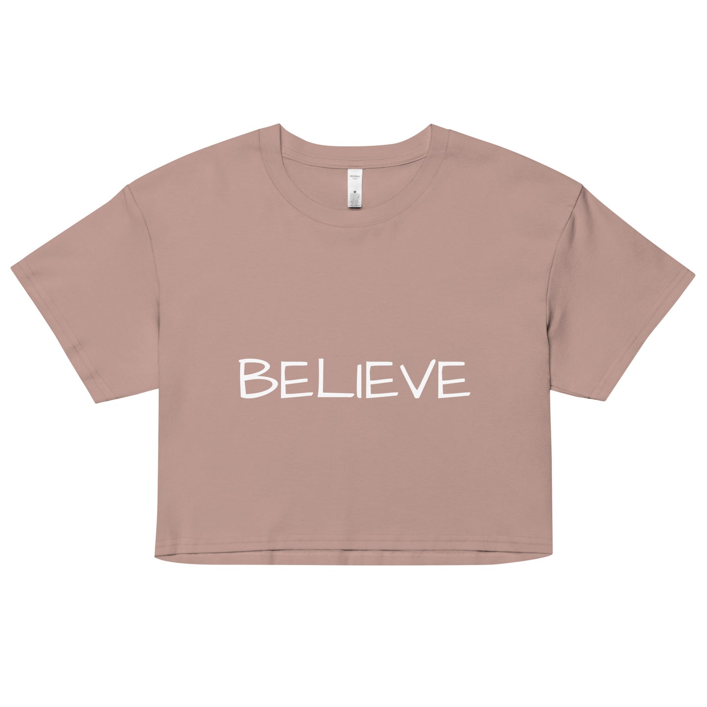 Women’s Believe crop top