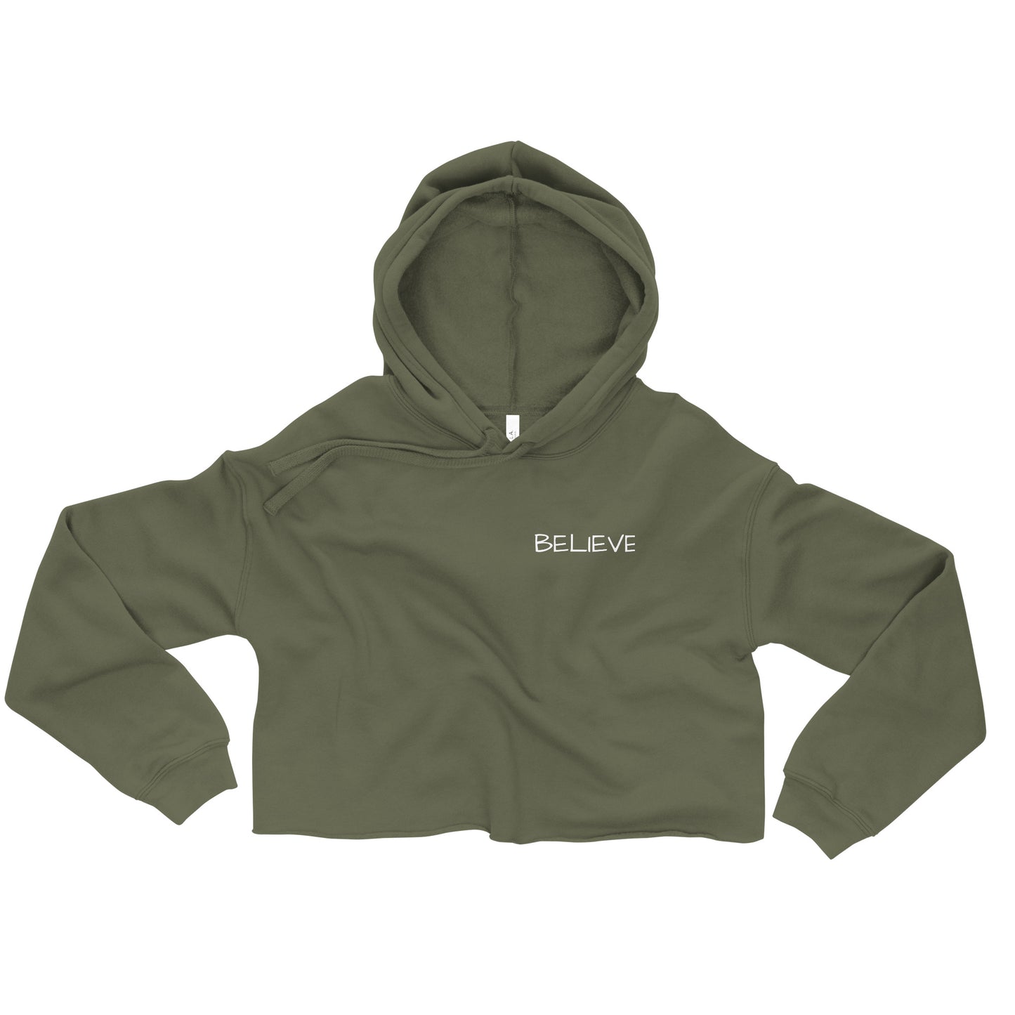 Believe Crop Hoodie