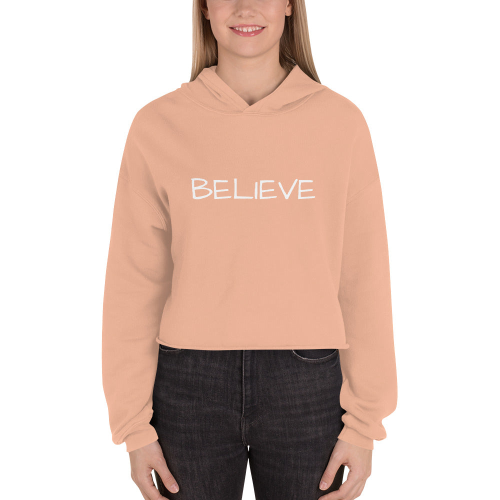 Believe Crop Hoodie