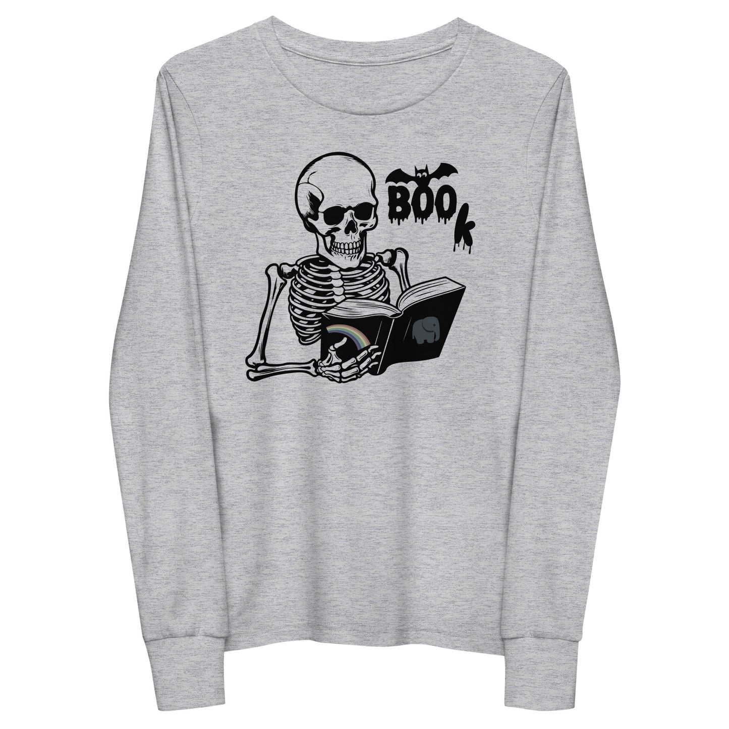 Too KULL for SKULL Boo Book Youth long sleeve tee