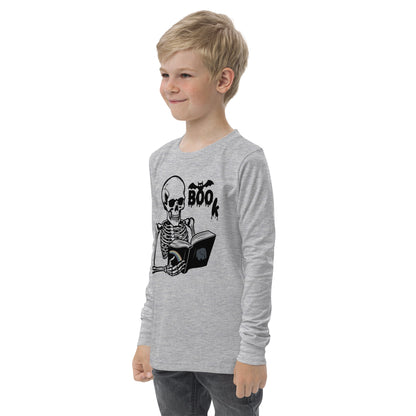 Too KULL for SKULL Boo Book Youth long sleeve tee