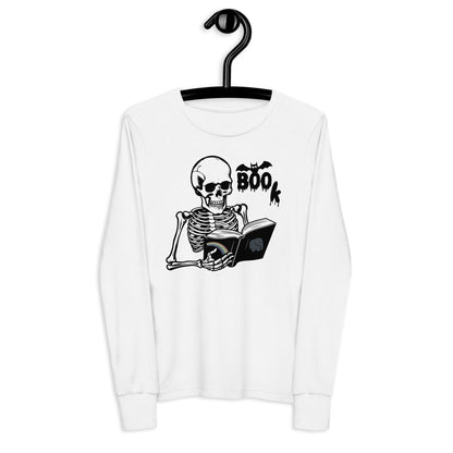 Too KULL for SKULL Boo Book Youth long sleeve tee